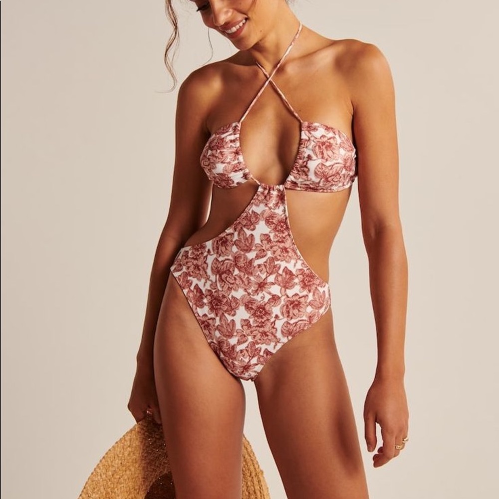 Abercrombie • NWT! Cross Halter One Piece Swimsuit